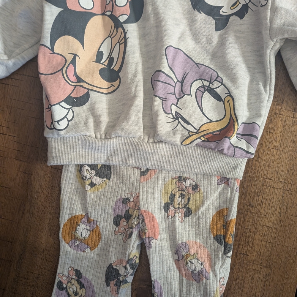 Disney Baby Gray Outfit
